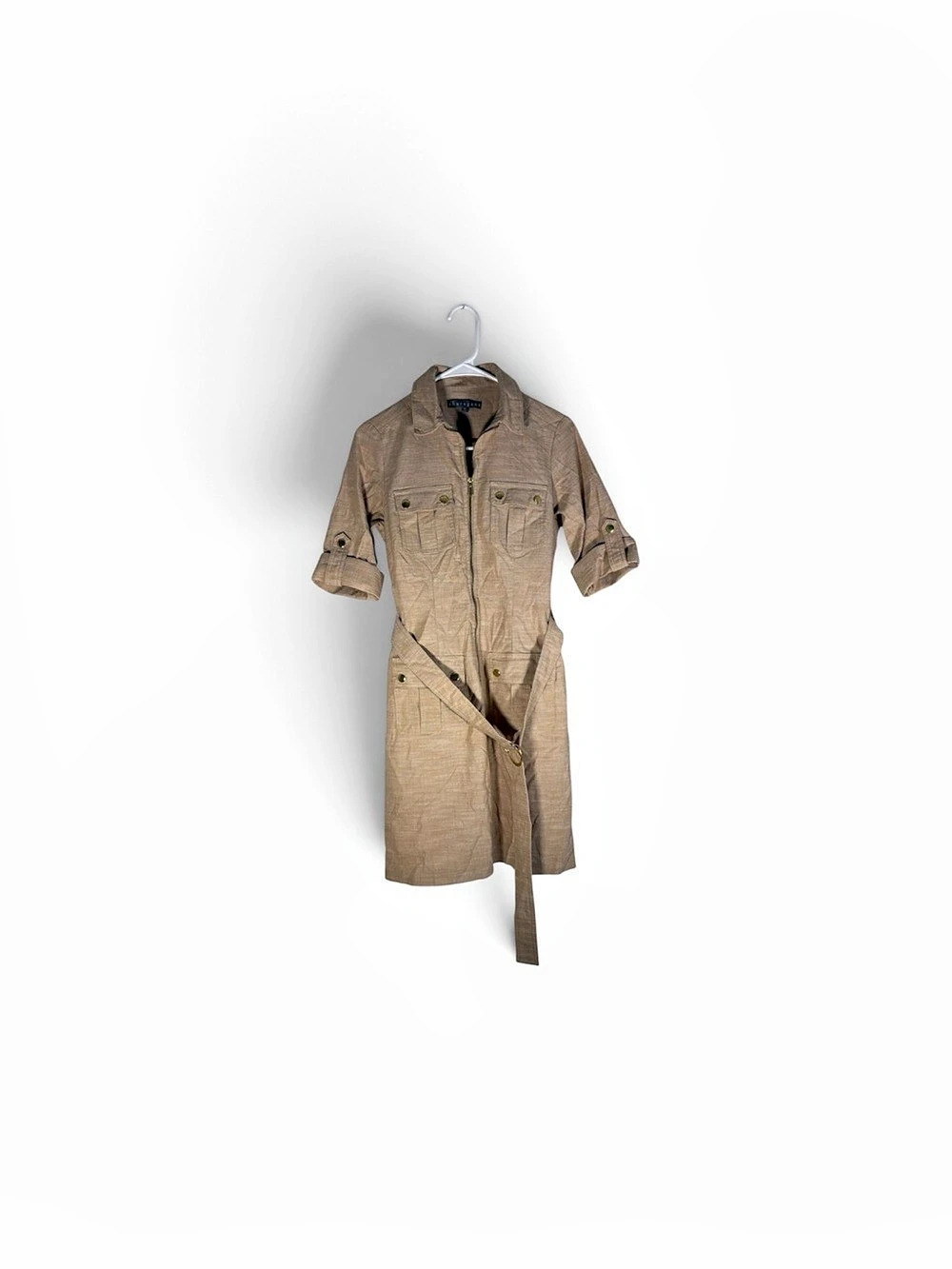 Theory Brown Belted Trench Coat